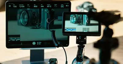 Video production setup representing AI-assisted image and video SEO