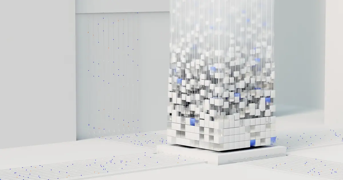 Abstract AI technology visual representing artificial intelligence in search optimization