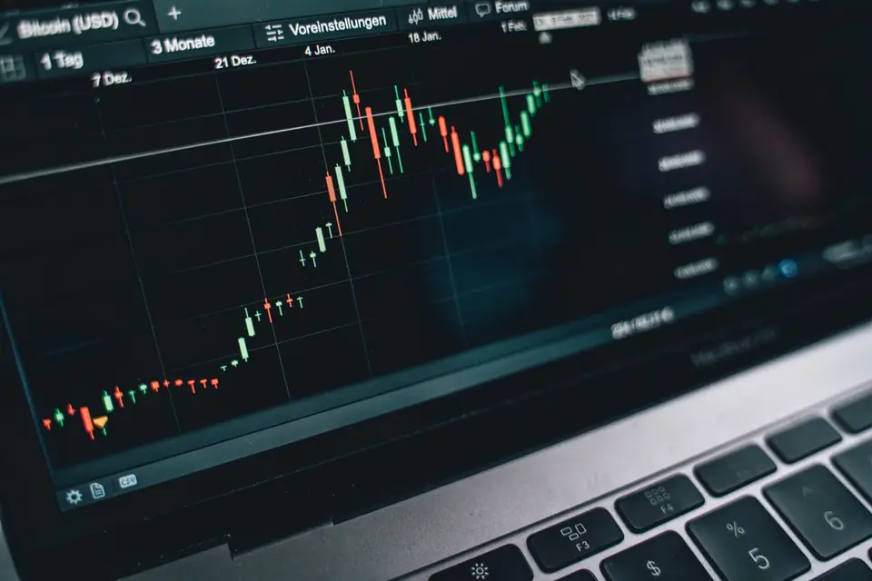 Candlestick time-series chart on screen, the data shape forecasting models work with