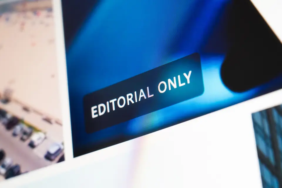 An 'editorial only' label lit up on a screen