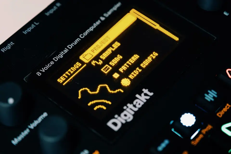 Settings panel on a hardware device, every parameter deliberately set